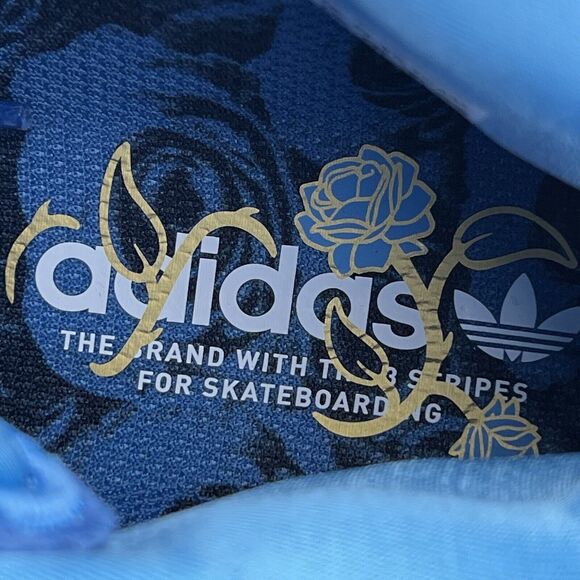 Adidas Skateboarding Tyshawn Jones Sky Blue Suede Size 5 H04934 Icy Soles - Picture 8 of 11